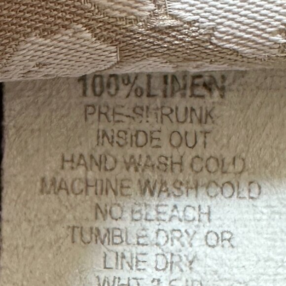 Match Point Women's 100% Linen Oversized Tunic Top Size M Gray Ruffle Accents - Picture 9 of 12